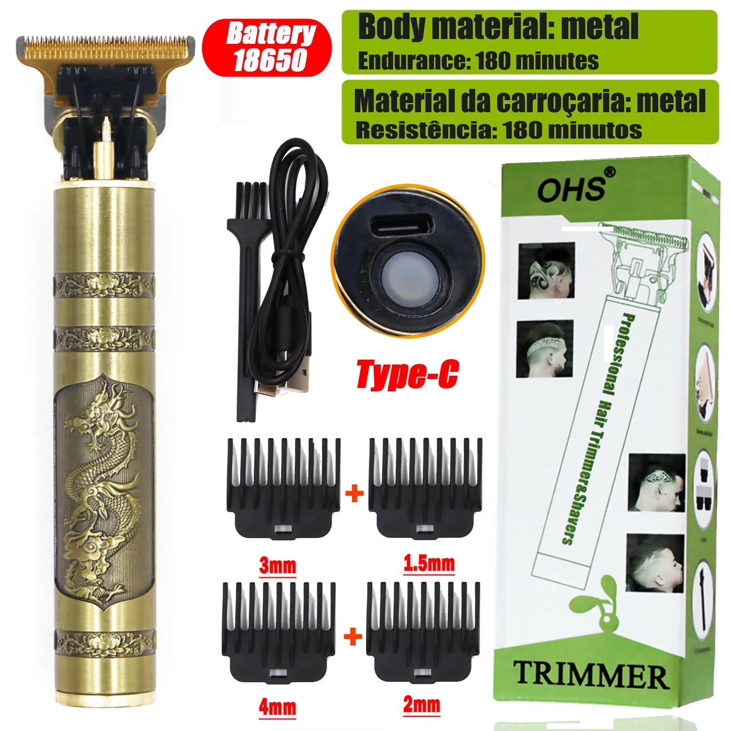 Vintage T9 Cordless Hair Trimmer – Precision Barber Clipper
