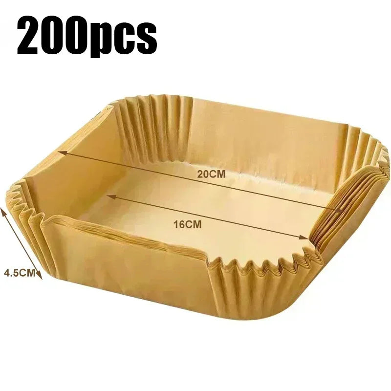 Non-Stick Air Fryer Liners – Mess-Free Cooking (50/100 Pack)