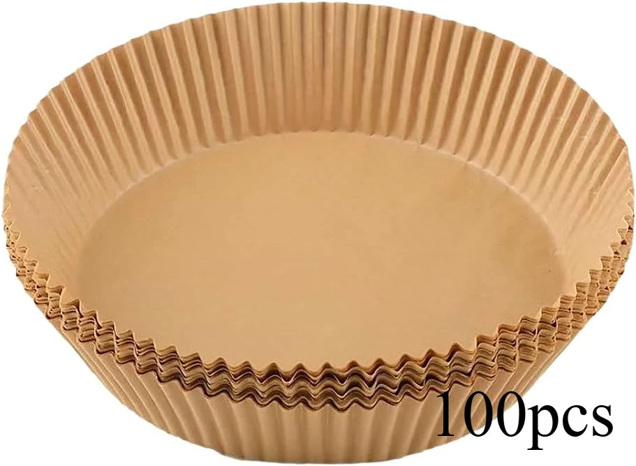 Non-Stick Air Fryer Liners – Mess-Free Cooking (50/100 Pack)