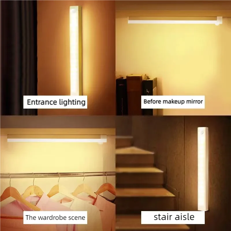 Wireless Motion Sensor LED Light – Rechargeable Night Light