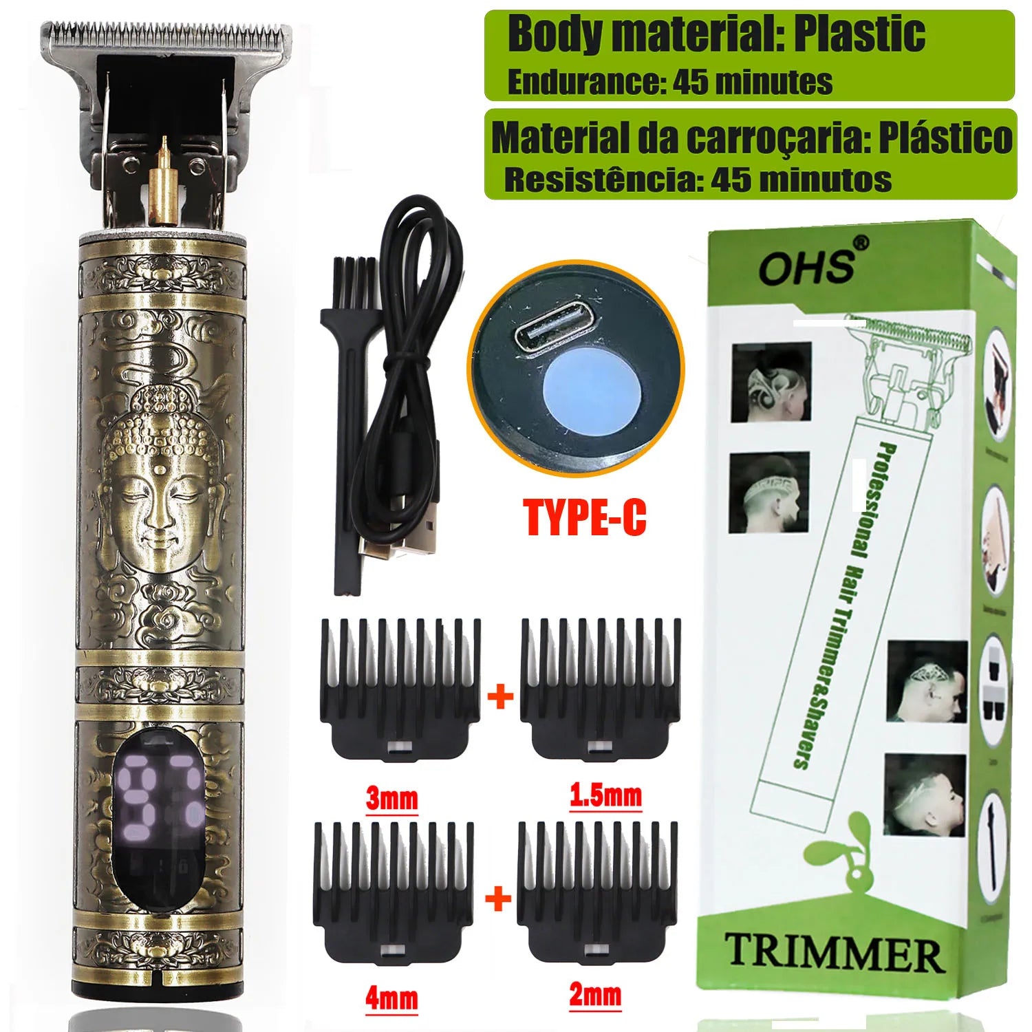 Vintage T9 Cordless Hair Trimmer – Precision Barber Clipper